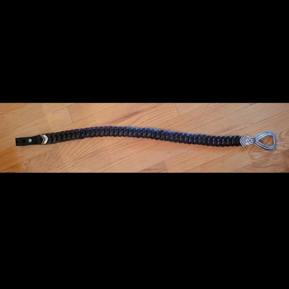 Genuine Leather Braided Waist Belt main image 3